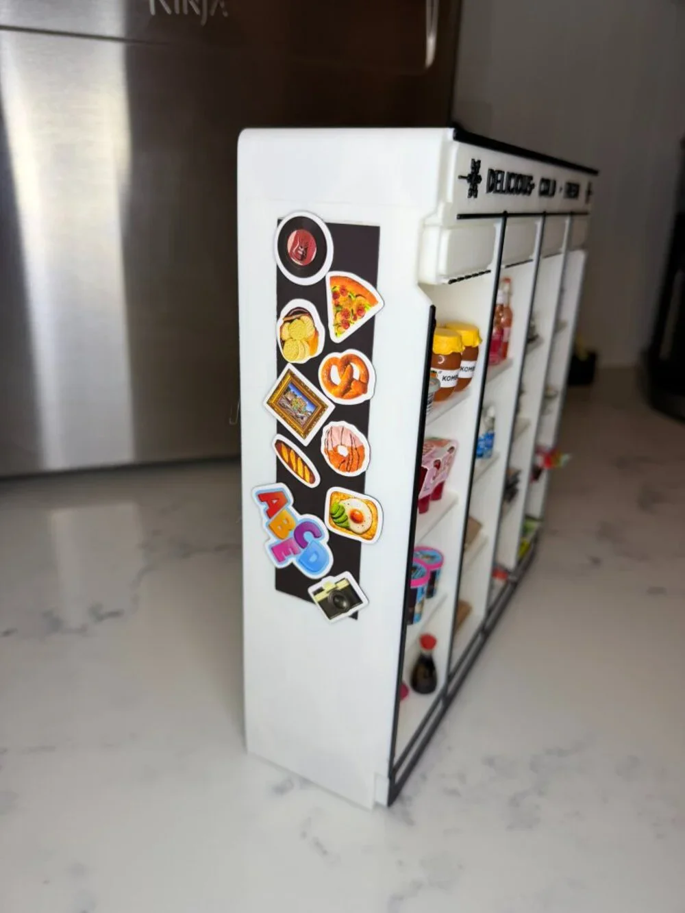 Mini Brands Fill the Fridge Compatible Shelf | 3D Printed Grocery Display Shelf